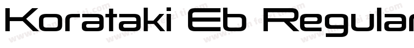 Korataki Eb Regular字体转换